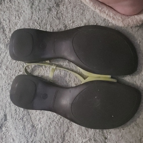 Lime Green Sandals by Montego Bay - Picture 4 of 5